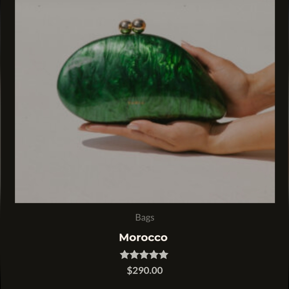 Morocco Emerald Green Clutch